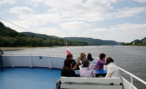 Romantischer Rhein Bootsfahrt Andernach