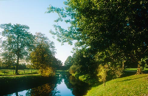 Landschaft Wassergraben